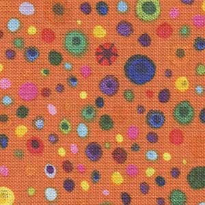 Essentials Glass Beads - Orange Geometric | Wilmington Prints 77664-853