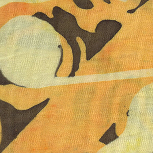 Banyan Music Notes - Orange Geometric Fat Quarter | Northcott 80572-58
