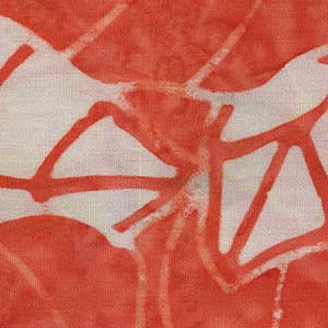 Banyan Batiks - Orange Floral Fat Quarter | Northcott 80622-32
