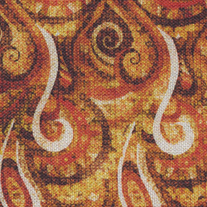 Heirloom - Orange Geometric | Quilting Treasures 29543-T