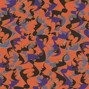 Witchful Thinking - Orange Geometric Fat Quarter by Blank Quilting