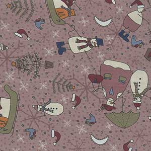 Frosty Friends - Pink Fat Quarter by RJR