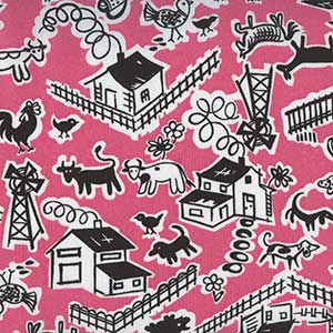 Everything but the Kitchen Sink - Pink Novelty Fat Quarter by RJR