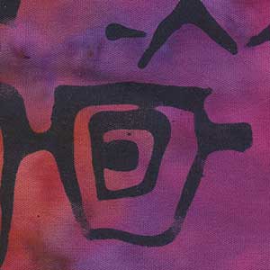 Creative Batiks - Pink Novelty Fat Quarter | Batik Textiles 5701