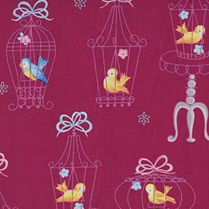 Sing Along - Pink Novelty Fat Quarter by Michael Miller