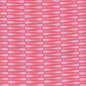 Row Your Boat - Pink Geometric Fat Quarter by Michael Miller