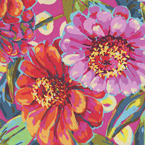 Festival - Pink Floral Fat Quarter by Free Spirit