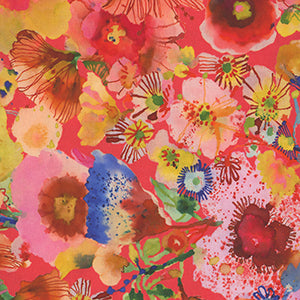 Pompadours in Pink - Pink Floral Fat Quarter by Free Spirit