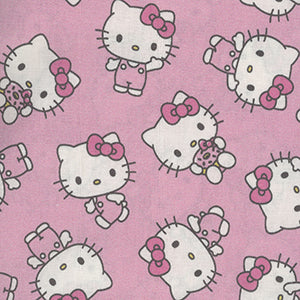 Hello Kitty Pink Sweet - Pink Novelty Fat Quarter by Miscellaneous