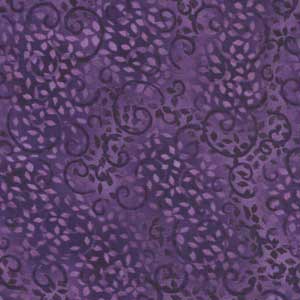 Essentials Leafy Scroll - Dark Purple Fat Quarter by Wilmington Prints