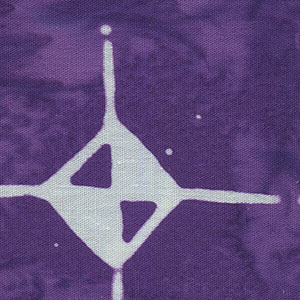 Creative Batiks - Purple Geometric | Batik Textiles 5616