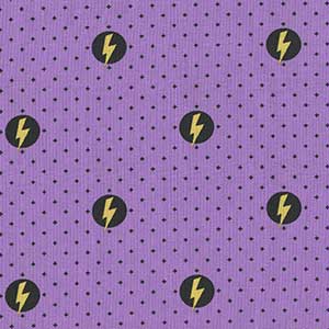 Power Shield - Purple Novelty Fat Quarter by Michael Miller