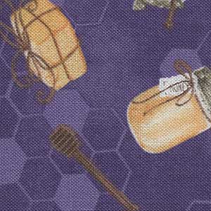 The Art of Beekeeping - Purple Novelty | Wilmington Prints 27608-682