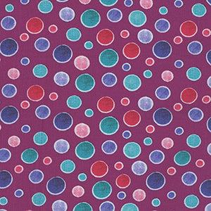 Sunshine Cats - Purple Geometric Fat Quarter by Benartex