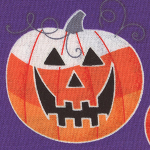 Glow-O-Ween - Purple Halloween Fat Quarter | Benartex 12960G-67