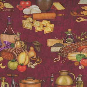 Order Up - Red Novelty Fat Quarter by Quilting Treasures