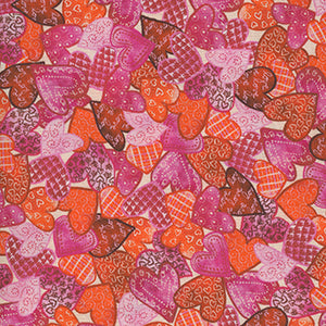 Love Struck - Red Valentine Fat Quarter by Quilting Treasures