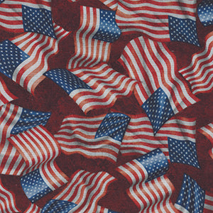 American Heros Police - Red Patriotic Fat Quarter by Quilting Treasures