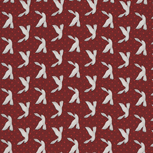 Winter White - Red Christmas Fat Quarter by Studio E