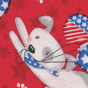 Patriotic Pooch - Red Patriotic Fat Quarter | Studio E 7945-88