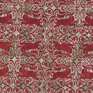 Nature's Winter - Red Geometric Fat Quarter by In the Beginning