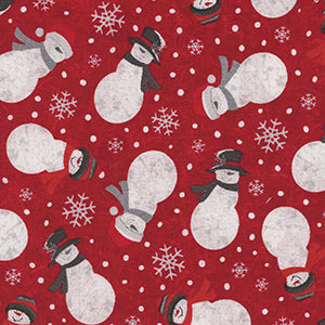 Blizzard Fun - Red Christmas Fat Quarter by Henry Glass