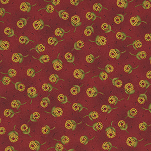 Baubles & Balsam - Red Floral Fat Quarter by Henry Glass