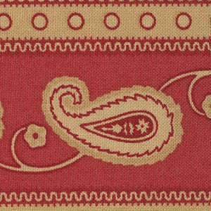Polka Dots and Paisleys - Red Geometric | Moda 14803-16