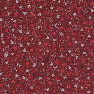 We Love Christmas 2025 Metallic - Red Blender Fat Quarter by Blank Quilting