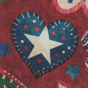 All American Snowman - Red Patriotic | Quilting Treasures 32045-R