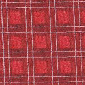 Meowy Christmas - Painted Plaid Red | Benartex 16237-10