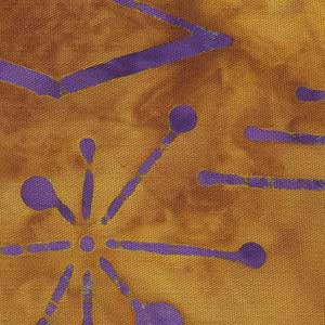 Creative Batiks - Rust Geometric | Batik Textiles 5710