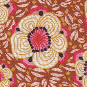 Paradise Blooms - Rust Floral | Free Spirit PWKI012-COPPER