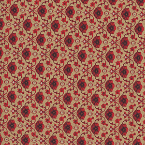 Floral Embrace - Tan Floral Fat Quarter by Quilt Traditions