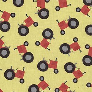 Farm-Tastic Friends - Yellow Novelty Fat Quarter by Studio E