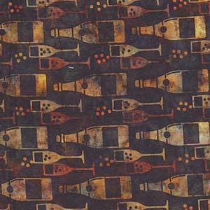 Cocktail Hour - Black Novelty by Quilting Treasures