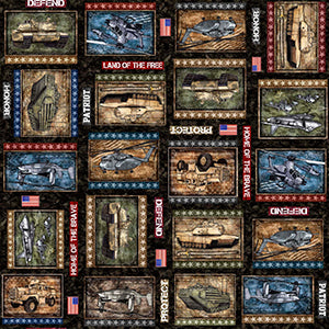Patriot - Black Patriotic by Quilting Treasures