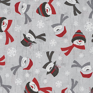 Blizzard Fun - Gray Christmas by Henry Glass