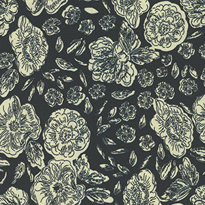 Floral Dance - Black Floral by Miscellaneous
