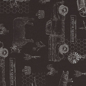 Farmers Market - Black Novelty by Windham Fabrics