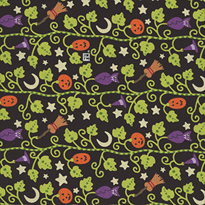 Spooky Cute Halloween - Black Halloween by Free Spirit