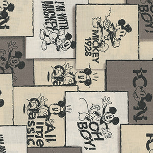 Mickey Squares - Gray Novelty by Miscellaneous