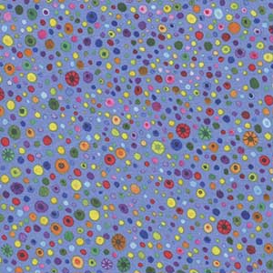 Essentials Glass Beads - Blue Geometric by Wilmington Prints