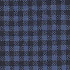 Essentials Buffalo Check - Blue Geometric by Wilmington Prints
