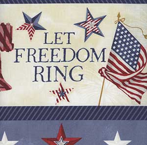 Liberty Lane - Blue Patriotic by Wilmington Prints