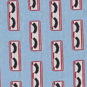So Chic - Blue Novelty by Michael Miller