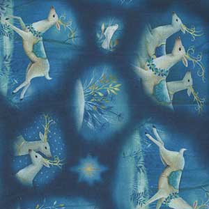 Winter Wishes - Blue Christmas by Quilting Treasures