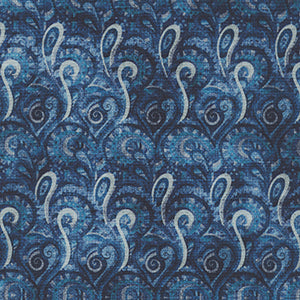 Heirloom - Blue Geometric by Quilting Treasures
