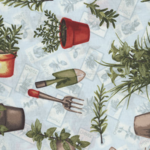 GARDENING SNOWMEN - Blue Christmas by Henry Glass