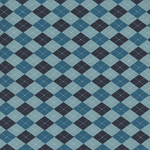Hole in One - Teal Navy by Northcott